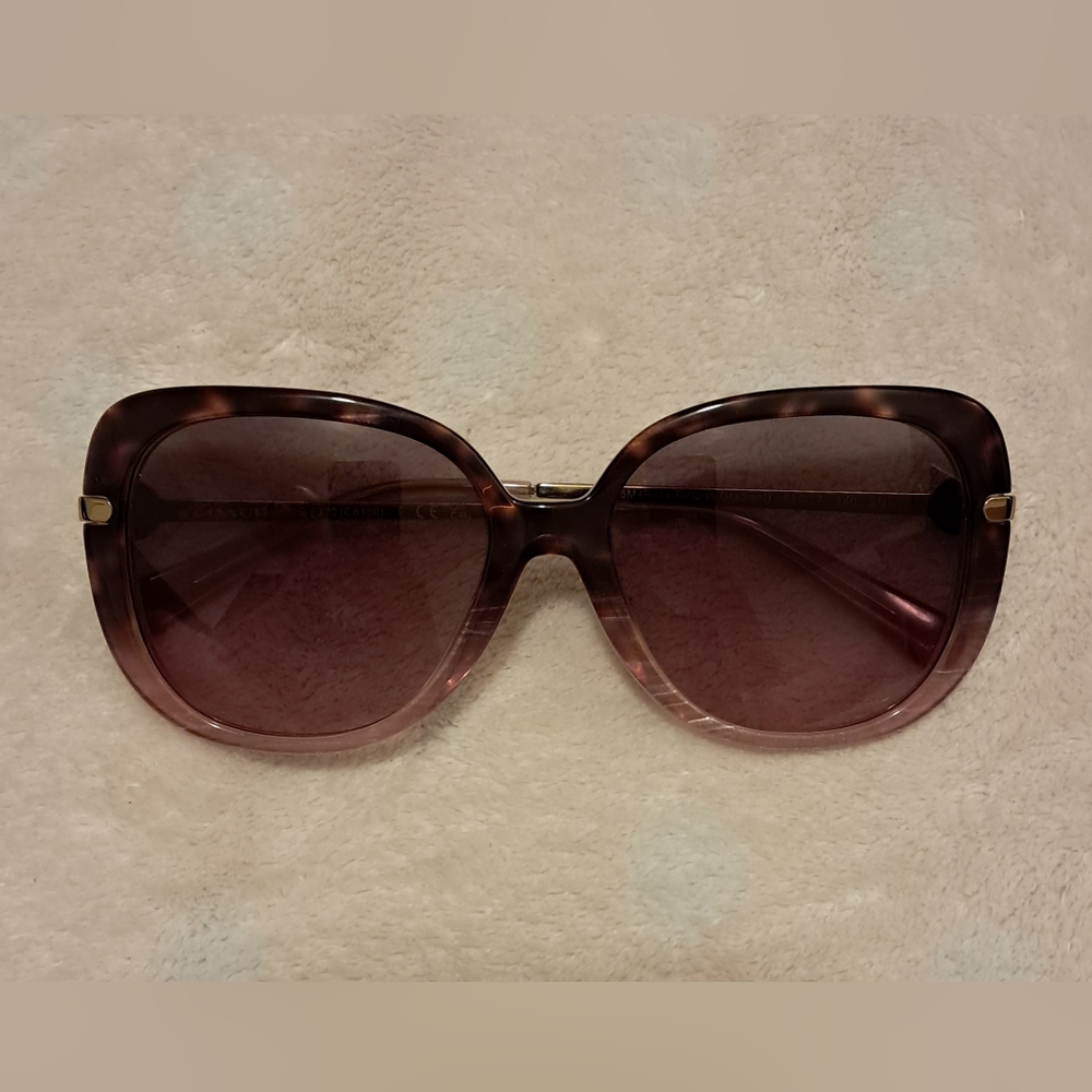 Coach Women's Sunglasses With Case & Cloth- Rose Gradient - Picture 2 of 10